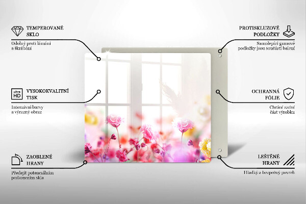 Worktop heat protector Flower meadow