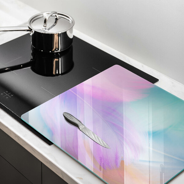 Worktop heat protector Pastel feathers