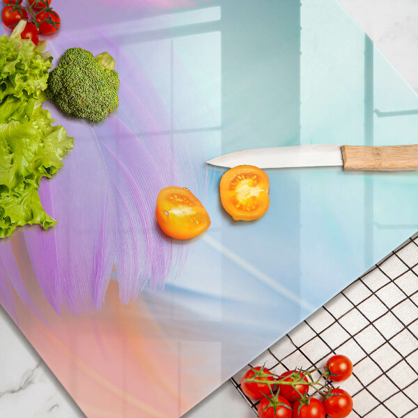 Worktop heat protector Pastel feathers