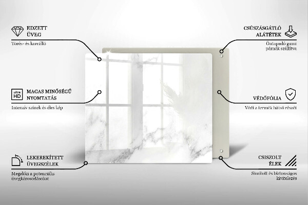 Worktop heat protector Modern marble