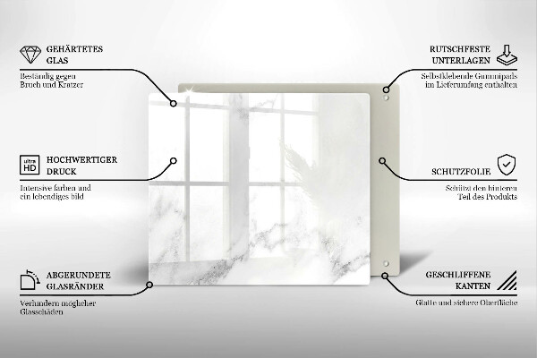 Worktop heat protector Modern marble