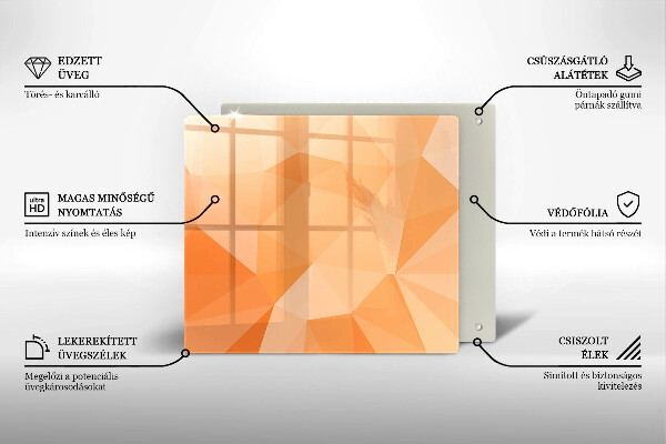 Kitchen worktop saver Geomeric background