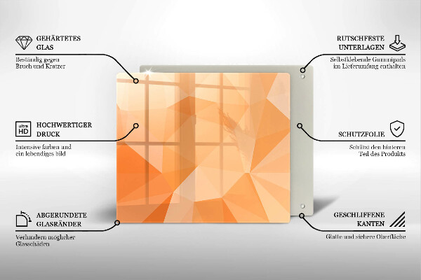 Kitchen worktop saver Geomeric background