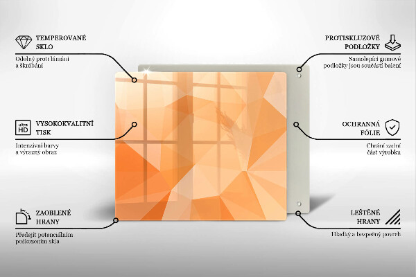 Kitchen worktop saver Geomeric background