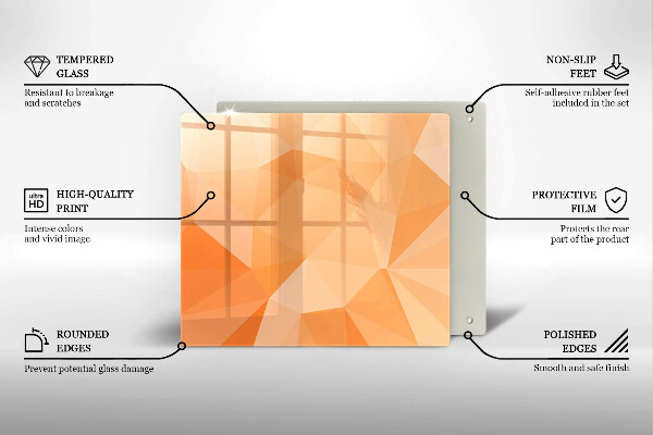 Kitchen worktop saver Geomeric background