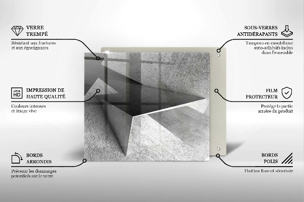 Kitchen worktop saver Concrete abstraction