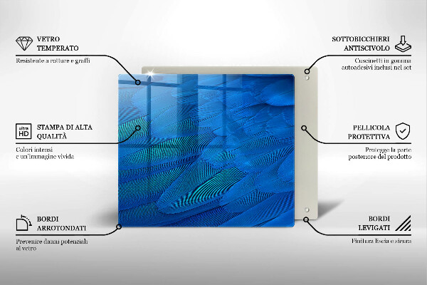 Kitchen worktop saver Bird feathers