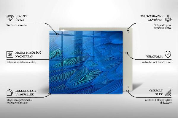 Kitchen worktop saver Bird feathers