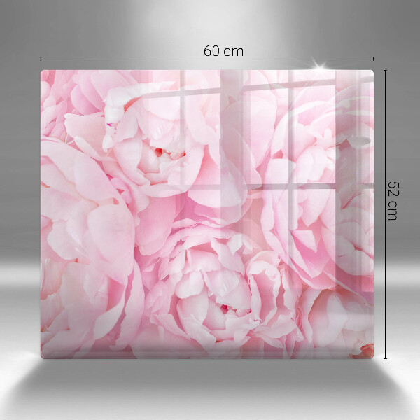 Worktop heat protector Delicate peonies