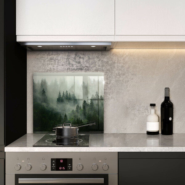 Worktop heat protector Landscape of a hazy forest