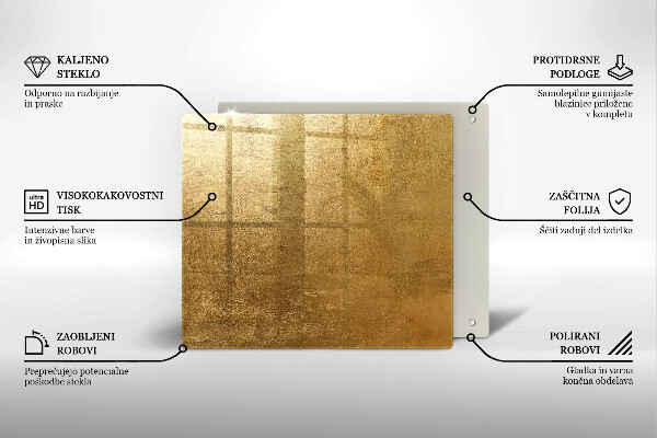 Kitchen worktop saver Gold texture background