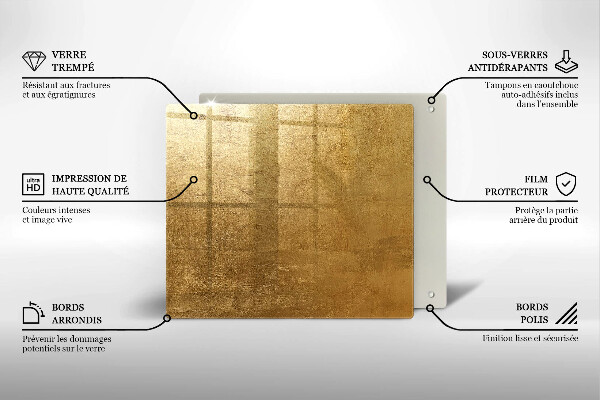 Kitchen worktop saver Gold texture background