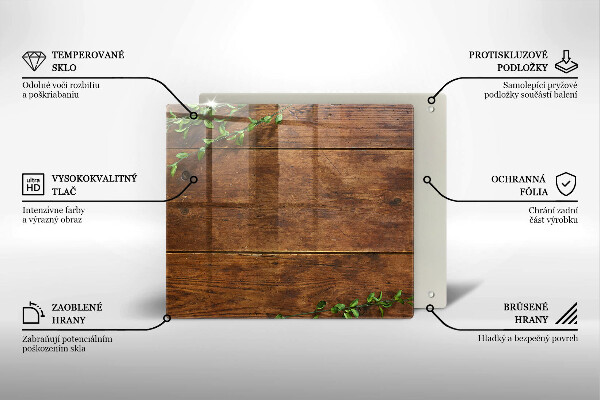 Kitchen worktop saver Wooden boards and leaves