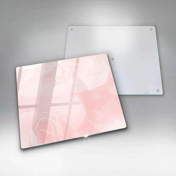 Kitchen worktop saver Pastel background roses