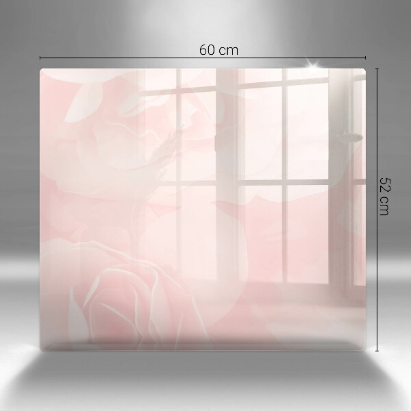 Kitchen worktop saver Pastel background roses
