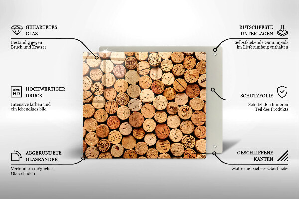 Worktop saver Wine corks pattern
