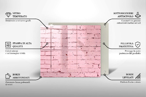 Kitchen worktop saver Pastel wall bricks