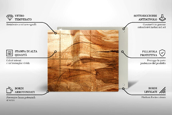 Kitchen worktop saver Wooden board texture