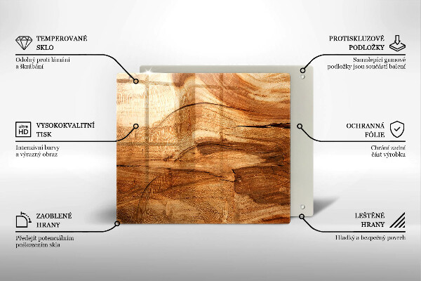 Kitchen worktop saver Wooden board texture