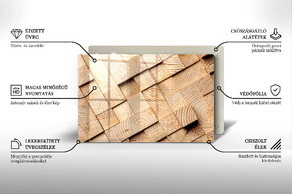 Worktop saver Wooden squares