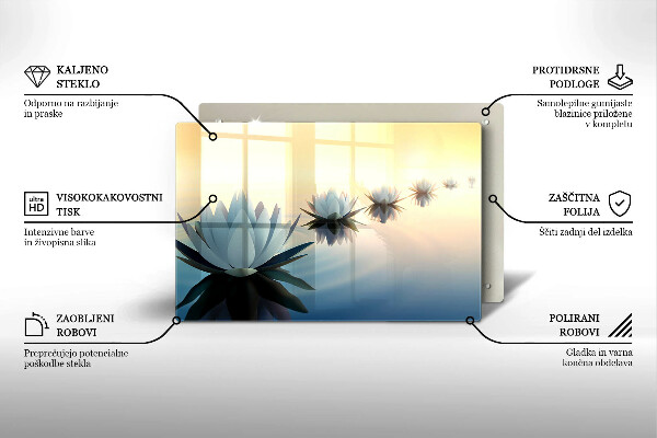 Worktop saver Lilie flowers on the water