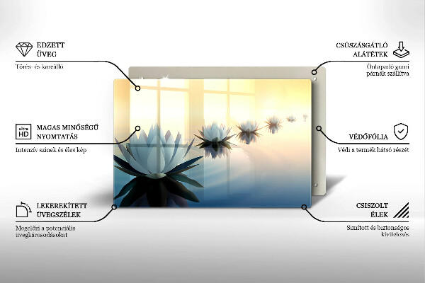 Worktop saver Lilie flowers on the water