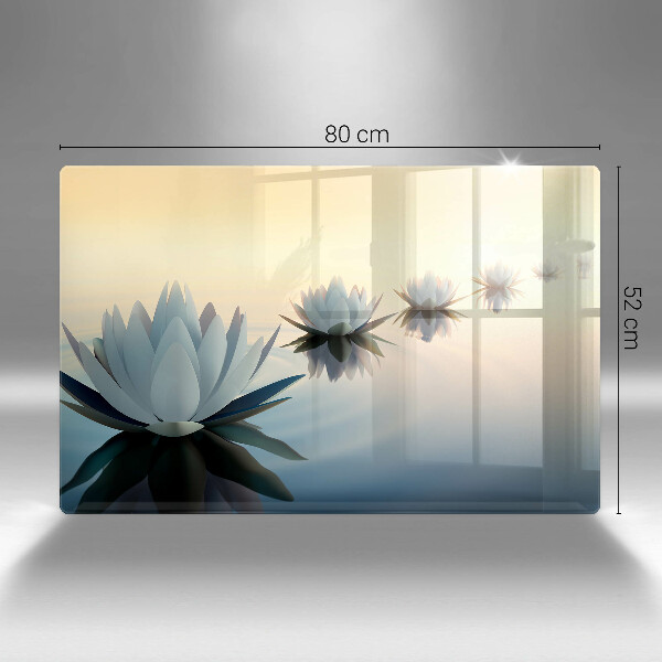 Worktop saver Lilie flowers on the water