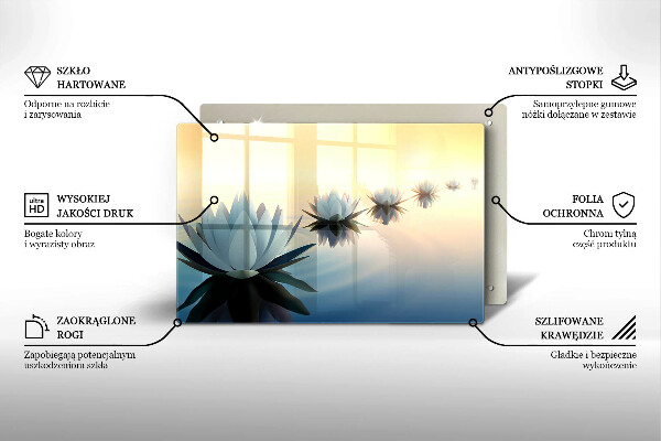 Worktop saver Lilie flowers on the water