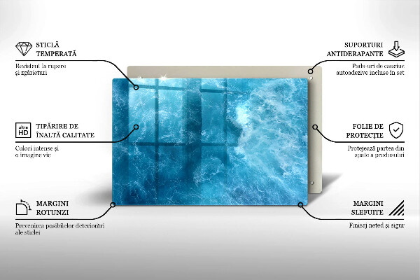 Worktop saver Blue water