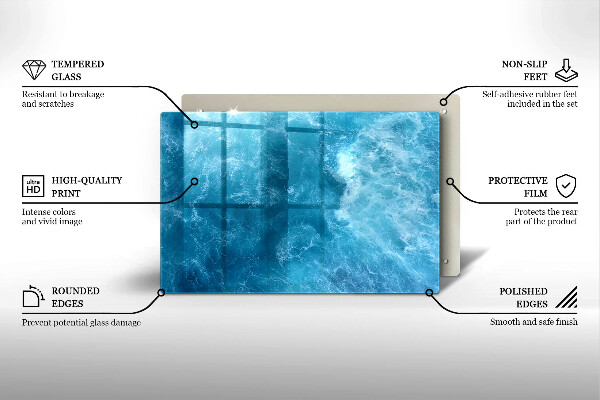 Worktop saver Blue water