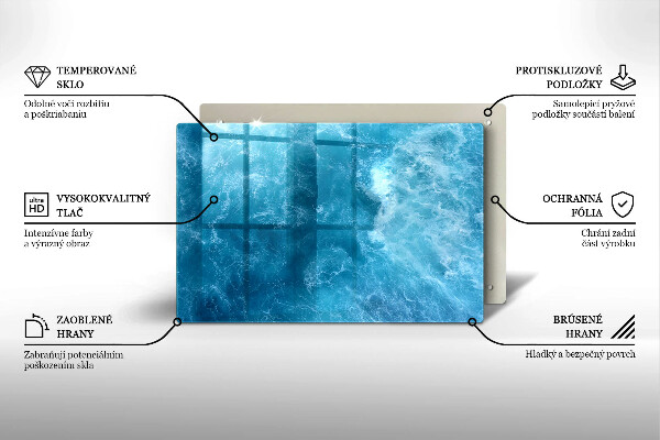 Worktop saver Blue water