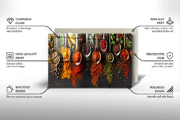 Worktop protector Spoons with spices