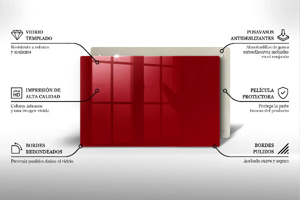 Kitchen worktop saver Red colour