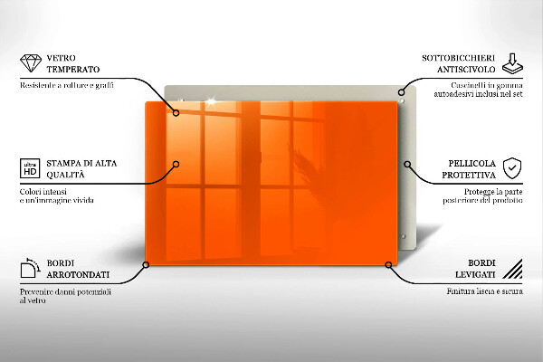 Kitchen worktop saver Orange color