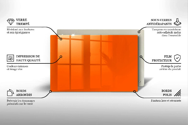 Kitchen worktop saver Orange color