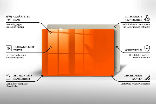 Kitchen worktop saver Orange color