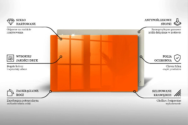 Kitchen worktop saver Orange color