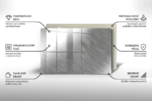 Induction hob protector Metal texture background