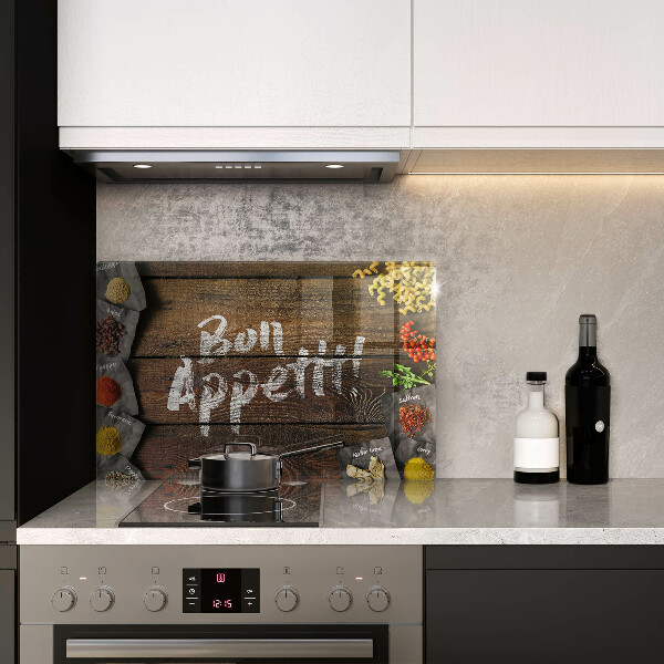 Induction hob protector Boards inscription Bon Appetit