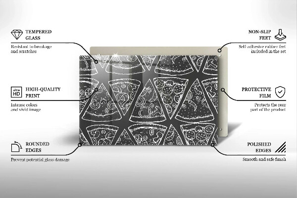 Worktop protector Pizza illustration