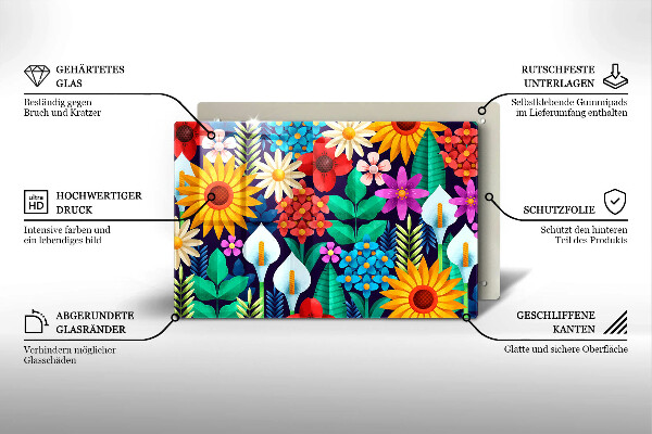 Worktop saver Illustration meadow flowers