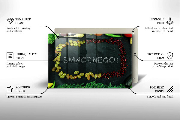 Worktop protector The inscription Tasty!