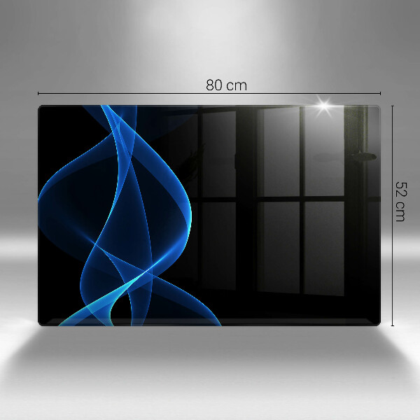 Worktop protector Blue smoke lines