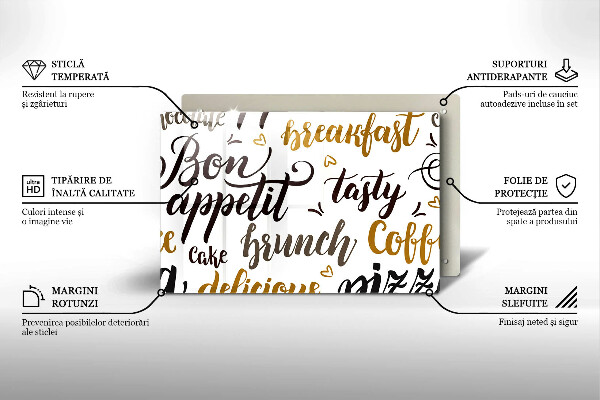 Worktop saver Text Bon Appetit