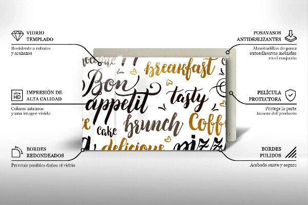 Worktop saver Text Bon Appetit