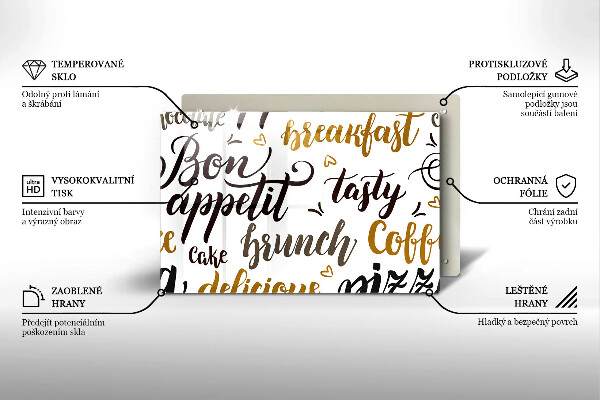 Worktop saver Text Bon Appetit