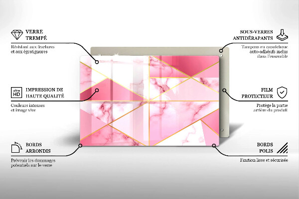 Worktop saver Geometric marble
