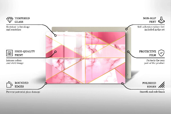 Worktop saver Geometric marble