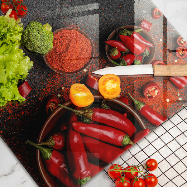 Worktop saver Red chili peppers