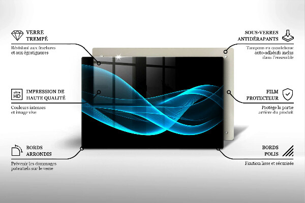 Worktop saver Blue abstraction